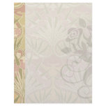 art nouveau flower elegant pattern custom letterhead