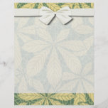 art nouveau foliage leaves design full color flyer