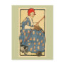 knitting needle, cat, girl, knitting, red, red