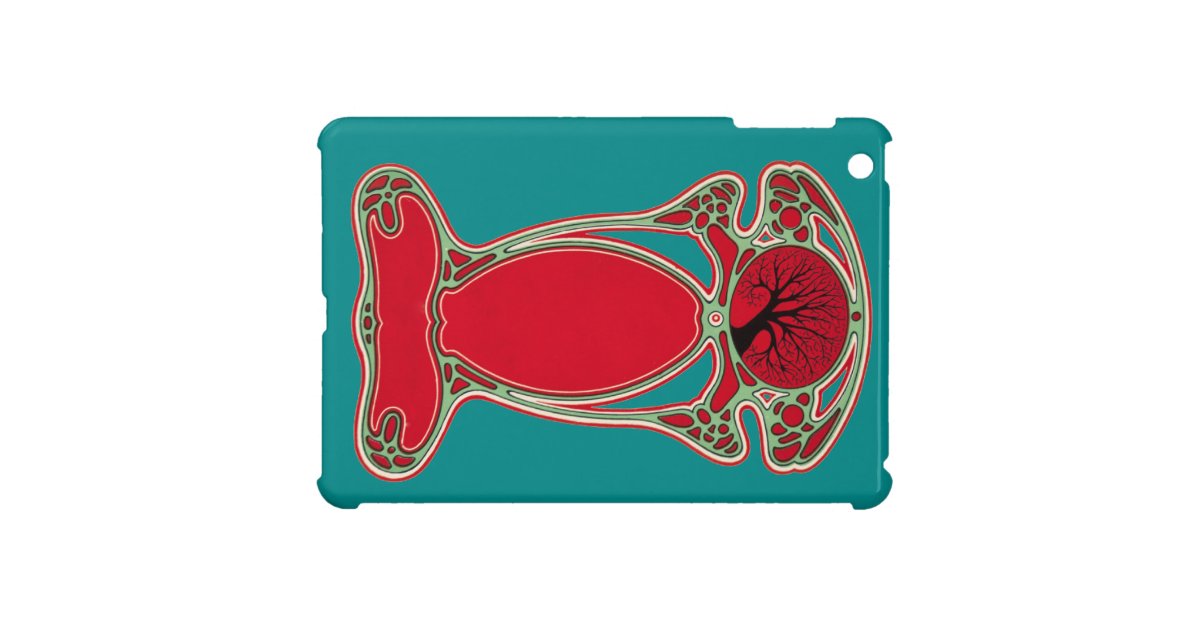 Art Nouveau Graphic Design Element Decoration Red iPad ...