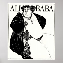 Art Nouveau illustration: Beardsley - Ali Baba Print