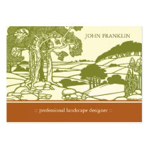 Art Nouveau Landscape Chubby Business Card business cards