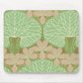 art nouveau leafy green floral pattern design art mouse pads