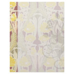 art nouveau marigold floral pattern art letterhead design