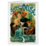 Art Nouveau: Mucha Poster Art - Bieres de la Meuse Card
