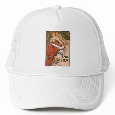 Art Nouveau -  Mucha - West End Review Mesh Hats by VintageCabaret