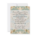 art nouveau nature botanical autumn pattern personalized invitation