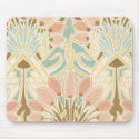 art nouveau nature floral pattern art mousepads