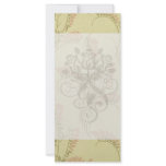 art nouveau nature pattern art rack card template