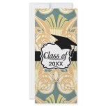 art nouveau ornate royale design graduation full color rack card