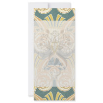 art nouveau ornate royale design rack card design