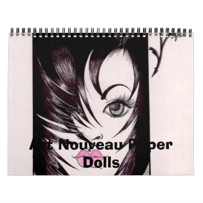 Art Nouveau Paper Dolls Calendar by lenoralb