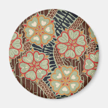 Art Nouveau Pattern #2 at Emporio Moffa Fridge Magnets