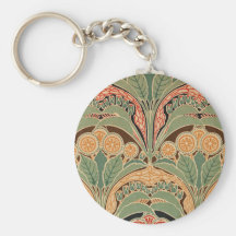 Art Nouveau Pattern #3 at Emporio Moffa Key Chains