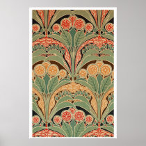 Art Nouveau Pattern #3 at Emporio Moffa Print