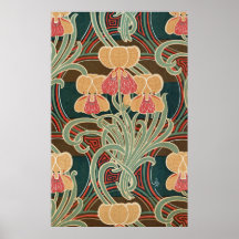 Art Nouveau Pattern #4 at Emporio Moffa Print