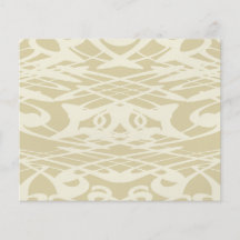 Art Nouveau Pattern in Beige and Cream. Personalized Flyer