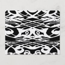 Art Nouveau Pattern in Black and White. Flyer