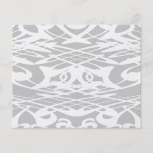 Art Nouveau Pattern in Pale Gray and White. Custom Flyer