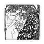 Art Nouveau Peacock Artwork - The Kiss Refrigerator Magnets