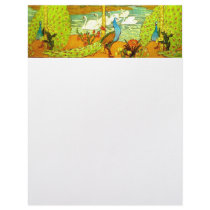 Art Nouveau Peacocks and Swans letterhead by msdespina Art Nouveau Peacocks and Swans letterhead