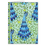 Art Nouveau Peacocks Greeting Card