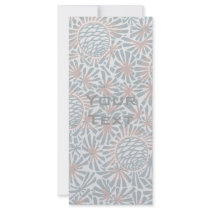 art nouveau pine cones nature pattern custom rack card