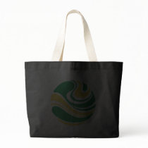 Art Nouveau Planet Swirl Motif Tote Bags