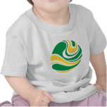 Art Nouveau Planet Swirl Motif T-shirts
