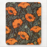 Art Nouveau Poppies Mousepad