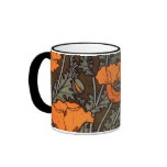 Art Nouveau Poppies Coffee Mug