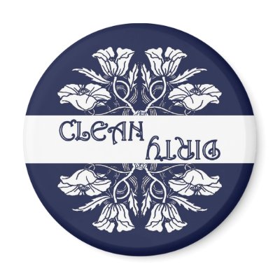 Art Nouveau Poppy Dishwasher Magnet by debinSC