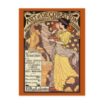 Art Nouveau Postcard: Art & Decoration