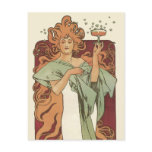 Art Nouveau Poster; Champagne by Mucha Post Cards