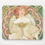 Art Nouveau Poster; Champenois; Alphonse Mucha Mousepad