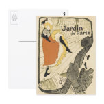 Art Nouveau Poster; Jane Avril, Toulouse Lautrec Postcards