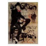 Art Nouveau Poster; Le Grillon; American Bar Card