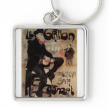 Art Nouveau Poster; Le Grillon; American Bar Key Chain