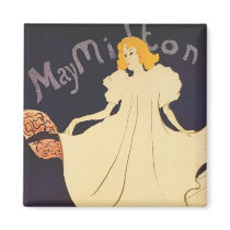 Art Nouveau Poster Magnets - May Milton by golden_oldies Art Nouveau Poster Magnets - May Milton