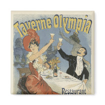 Art Nouveau Poster Magnets - Restaurant