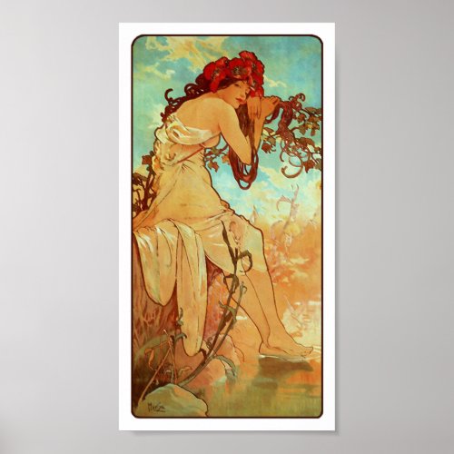 Art Nouveau Poster - Mucha - Summer posters