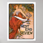 Art Nouveau Poster:  Mucha - West End Review