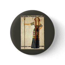 Art Nouveau Poster Richard Strauss Woche, München Pinback Button