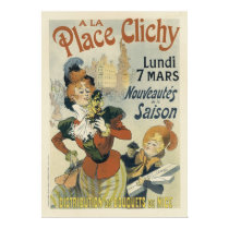 Art Nouveau Posters - Place Clichy posters by golden_oldies Art Nouveau Posters - Place Clichy posters