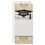 art nouveau pretty geometric pattern flora grad customized rack card