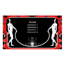 ART NOUVEAU PROFILE CARD business cards