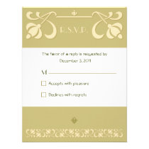 Art Nouveau Response Card invitations
