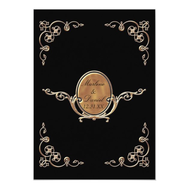 Art Nouveau Roaring 20s Deco Style Modern Elegant Card