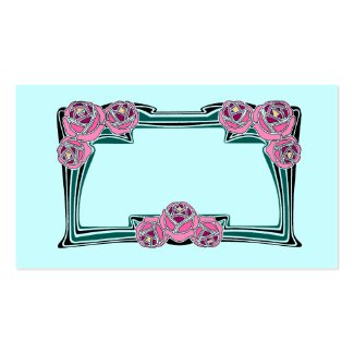 Art Nouveau roses profilecard