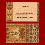 Art Nouveau Roses Design Business Card